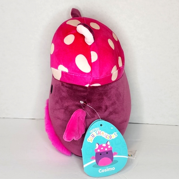 COSIMO 🍄 Mushroom Bat Legendary Collection Original Squishmallow by Kelly Toy - Picture 5 of 8